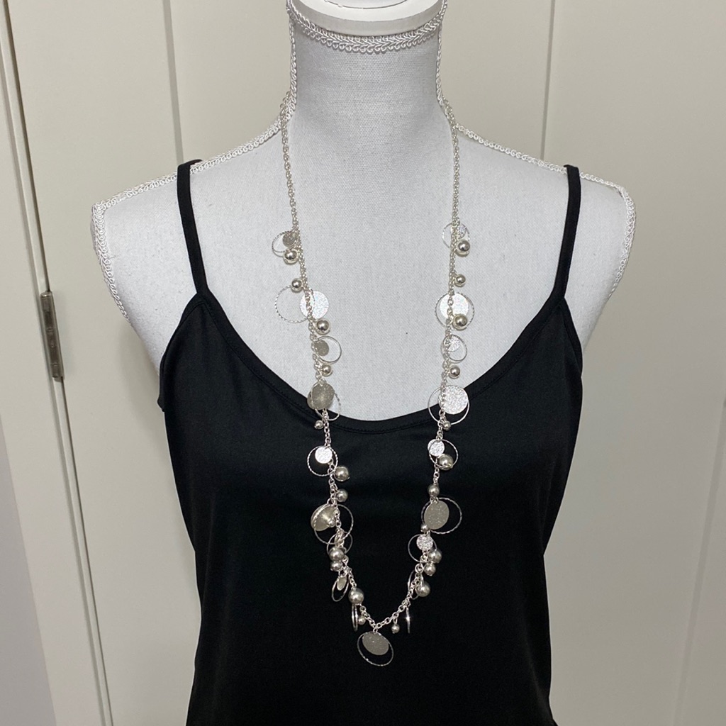 Nwt Silver Finish Style&Co Circles Necklace!
